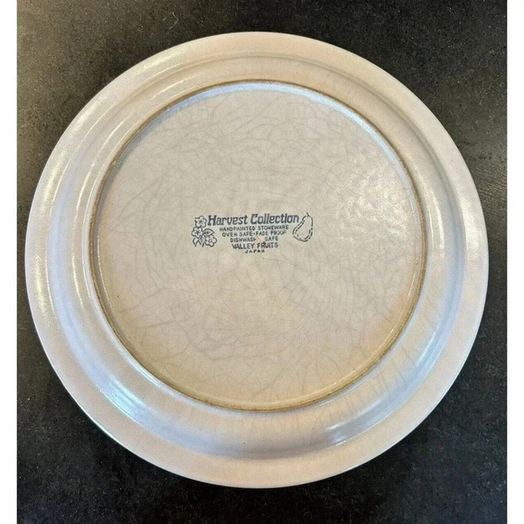 Vintage Stoneware Harvest Collection Valley Fruits‎ Platter made in Japan 12 In. - Picture 4 of 7
